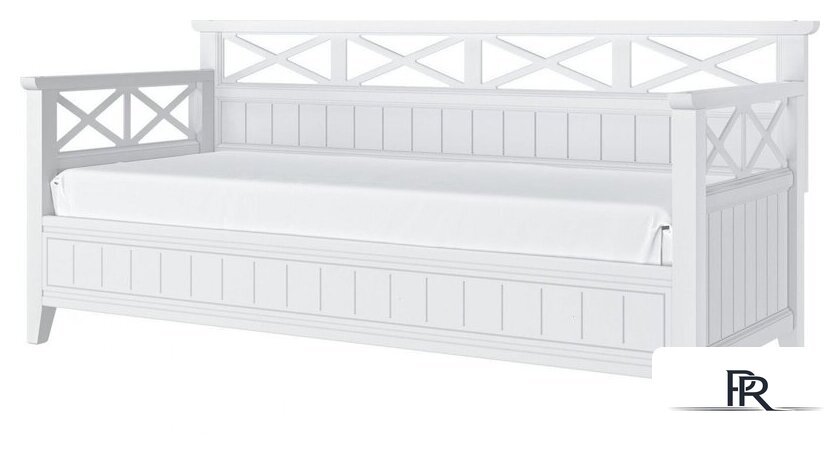 Кровать-тахта Bravo Мебель Амелия 800x2000 (белый античный) - Изображение №1 — Интернет-магазин ПроЗаказ