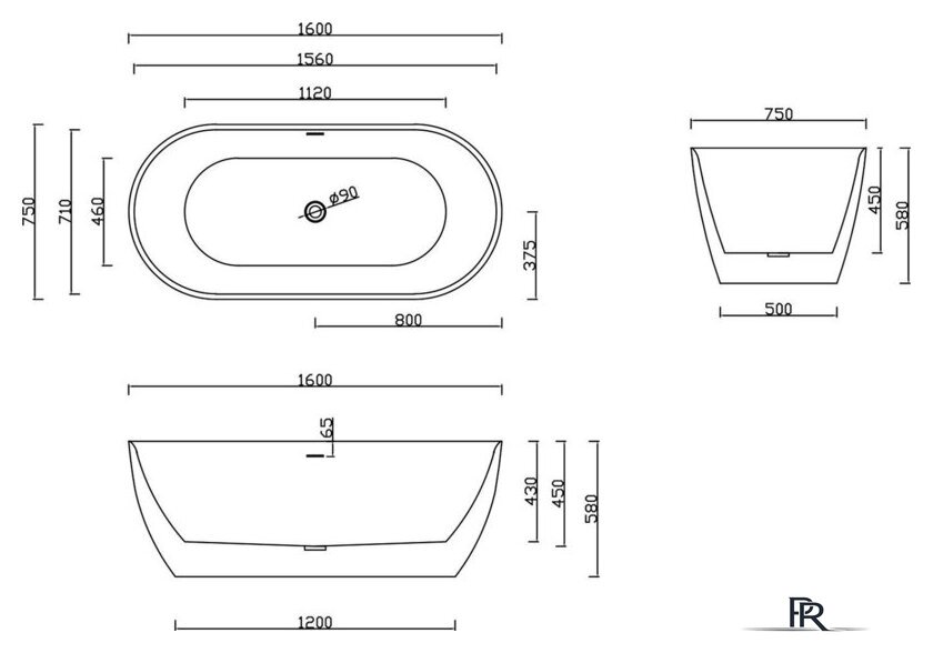 Ванна Lauter 21009 (отдельностоящая) - Изображение №19 — Интернет-магазин ПроЗаказ