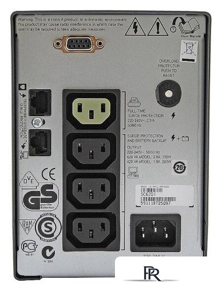 Источник бесперебойного питания APC Smart-UPS SC 620VA (SC620I) - Изображение №2 — Интернет-магазин ПроЗаказ