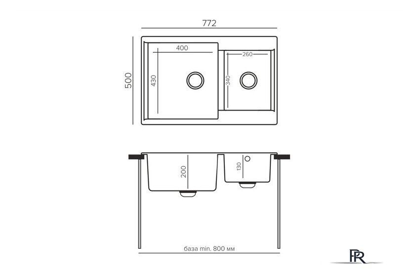 Кухонная мойка Polygran Brig 772 (опал) - Изображение №4 — Интернет-магазин ПроЗаказ