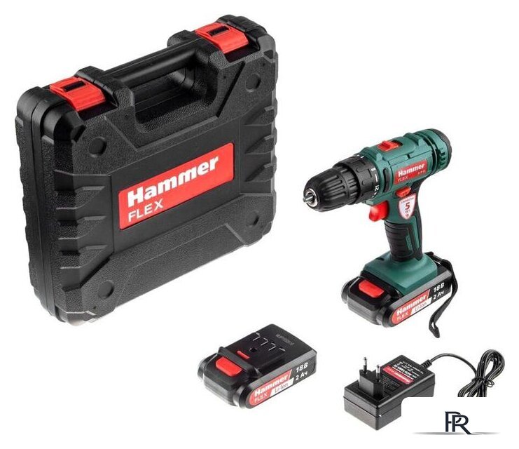 Дрель-шуруповерт Hammer Flex ACD18BS (с 2-мя АКБ, кейс) - Изображение №10 — Интернет-магазин ПроЗаказ