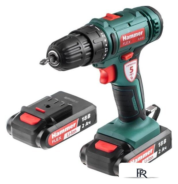 Дрель-шуруповерт Hammer Flex ACD18BS (с 2-мя АКБ, кейс) - Изображение №1 — Интернет-магазин ПроЗаказ