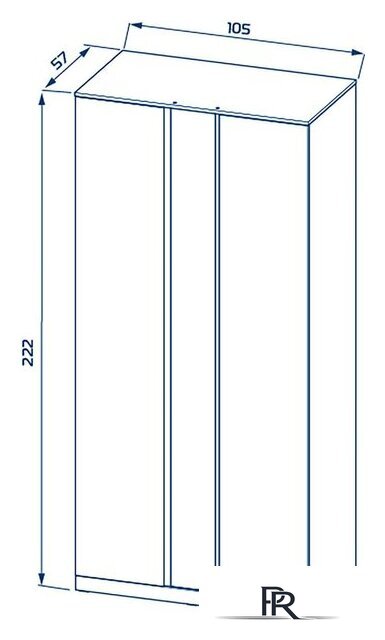 Шкаф распашной Mio Tesoro Варма Stor 105 (белый) - Изображение №6 — Интернет-магазин ПроЗаказ