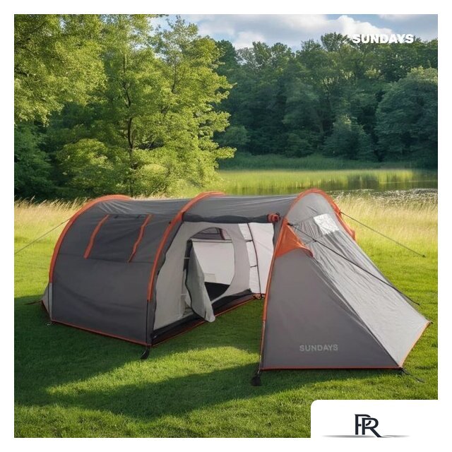 Кемпинговая палатка Sundays ZC-TT015 (темно-серый/оранжевый) - Изображение №5 — Интернет-магазин ПроЗаказ