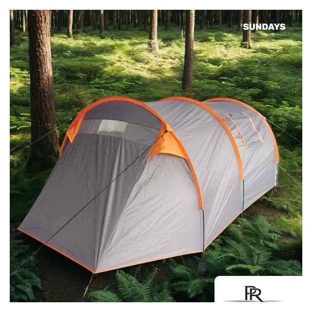 Кемпинговая палатка Sundays ZC-TT015 (темно-серый/оранжевый) - Изображение №7 — Интернет-магазин ПроЗаказ