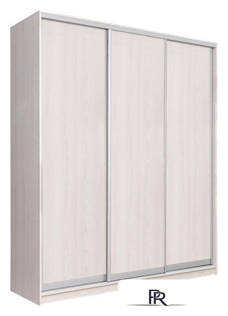 Шкаф-купе Рэйгрупп 203 YYX Elgon РГ-02.03 (ясень снежный/хром) - Изображение №1 — Интернет-магазин ПроЗаказ