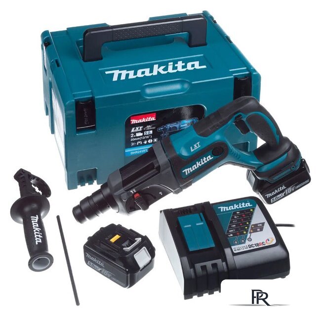 Перфоратор Makita DHR241RTJ (с 2-мя АКБ, кейс) - Изображение №1 — Интернет-магазин ПроЗаказ