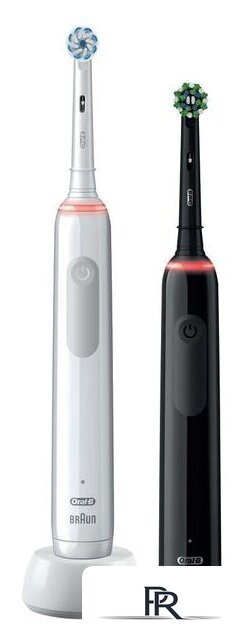 Комплект зубных щеток Oral-B Pro 3 3900 Duo Cross Action + Sensi White D505.523.3H - Изображение №2 — Интернет-магазин ПроЗаказ