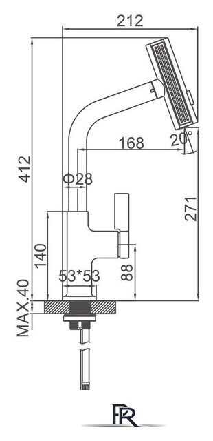 Смеситель Ledeme L6099-4 - Изображение №2 — Интернет-магазин ПроЗаказ