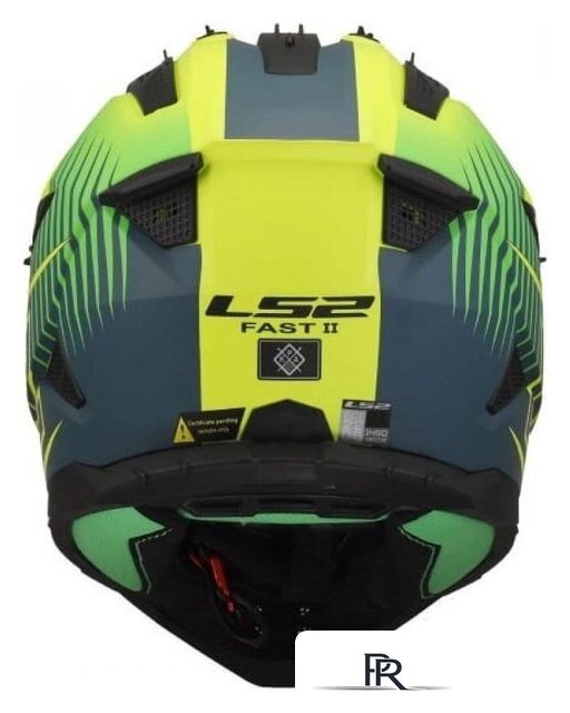 Мотошлем LS2 MX708 Fast II Duck (3XL, Green H-V Yellow) - Изображение №3 — Интернет-магазин ПроЗаказ