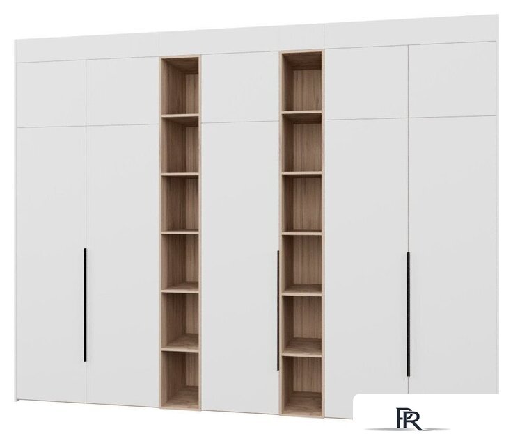 Шкаф распашной Рэйгрупп Рэй S257-В16-3-EBЕ В16-3 (дуб элисон/белый премиум) - Изображение №1 — Интернет-магазин ПроЗаказ