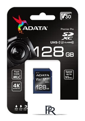 Карта памяти ADATA Premier Pro ASDX128GUI3V30S-R SDXC 128GB - Изображение №2 — Интернет-магазин ПроЗаказ