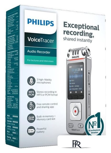 Диктофон Philips DVT4115 - Изображение №8 — Интернет-магазин ПроЗаказ