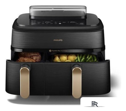 Аэрогриль (аэрофритюрница) Philips 5000 Series Ovi Dual Basket NA552/00 - Изображение №2 — Интернет-магазин ПроЗаказ