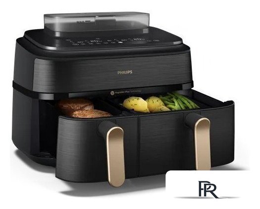 Аэрогриль (аэрофритюрница) Philips 5000 Series Ovi Dual Basket NA552/00 - Изображение №4 — Интернет-магазин ПроЗаказ