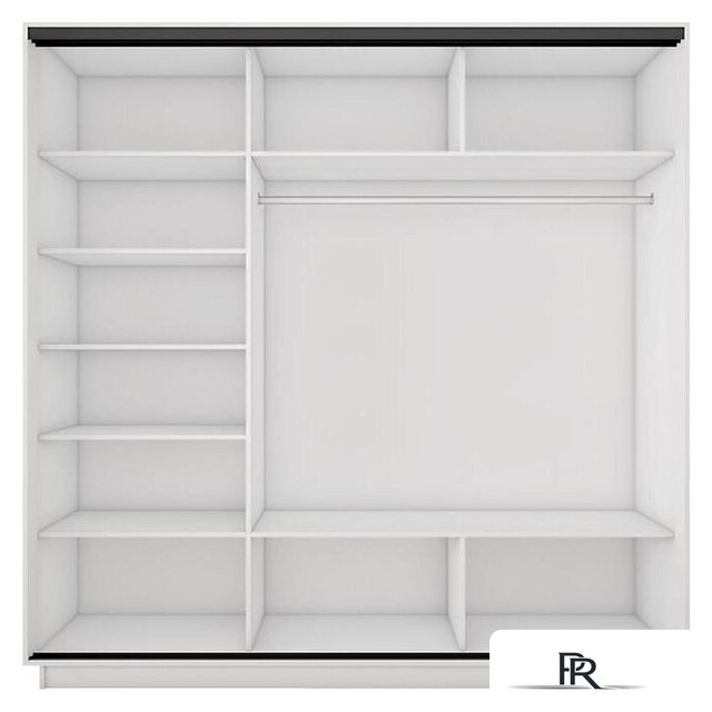 Шкаф-купе Трия Румер-2 СШК 3.210.70-11.13.11 Н 3-х дверный (дуб крафт табачный/дуб крафт табачный/зеркало/дуб крафт табачный/черный профиль) - Изображение №3 — Интернет-магазин ПроЗаказ