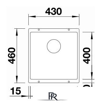 Кухонная мойка Blanco Subline 400-U 525990 (черный) - Изображение №2 — Интернет-магазин ПроЗаказ