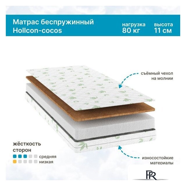 Матрас Seven Dreams Hollcon-cocos 415168 (80x160) - Изображение №5 — Интернет-магазин ПроЗаказ
