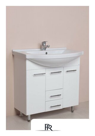  Onika Тумба под умывальник Моника 75.17 (белый) [107502] - Изображение №3 — Интернет-магазин ПроЗаказ