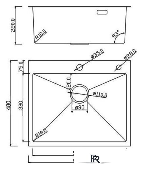 Кухонная мойка Roxen Snake 560220-60-GS PVD Gold золотая/текстурная (с коландером и дозатором) - Изображение №12 — Интернет-магазин ПроЗаказ