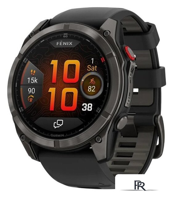Умные часы Garmin Fenix 8 Pro 51 мм (серый, черный силиконовый ремешок) - Изображение №1 — Интернет-магазин ПроЗаказ