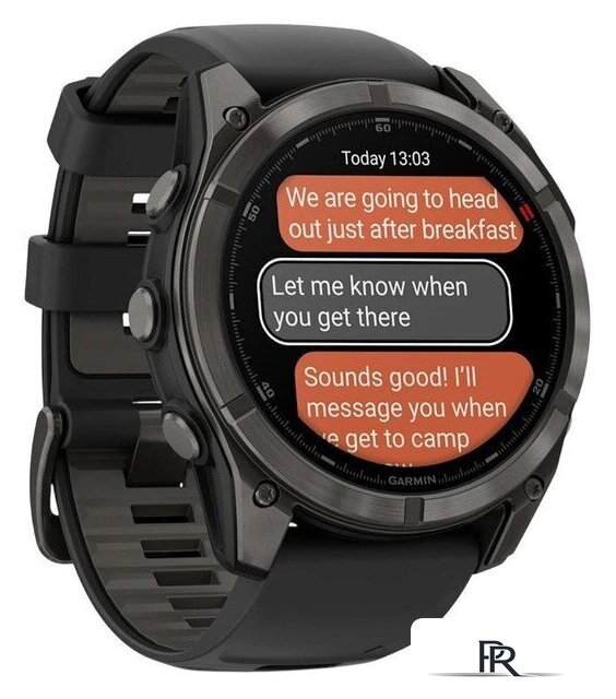 Умные часы Garmin Fenix 8 Pro 51 мм (серый, черный силиконовый ремешок) - Изображение №3 — Интернет-магазин ПроЗаказ