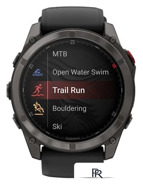 Умные часы Garmin Fenix 8 Pro 51 мм (серый, черный силиконовый ремешок) - Изображение №4 — Интернет-магазин ПроЗаказ