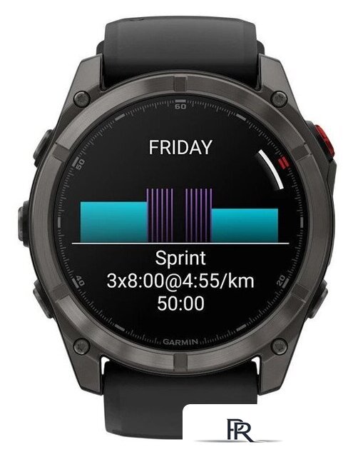 Умные часы Garmin Fenix 8 Pro 51 мм (серый, черный силиконовый ремешок) - Изображение №9 — Интернет-магазин ПроЗаказ