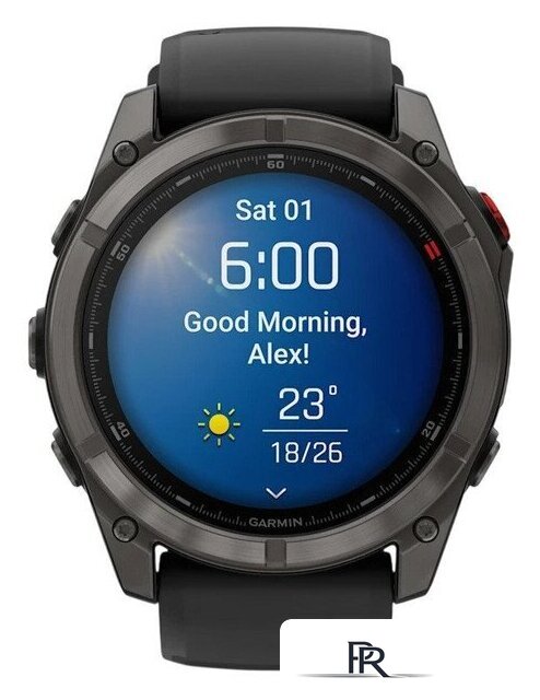 Умные часы Garmin Fenix 8 Pro 51 мм (серый, черный силиконовый ремешок) - Изображение №10 — Интернет-магазин ПроЗаказ