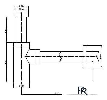 Сифон Lauter 21635W (белый матовый) - Изображение №2 — Интернет-магазин ПроЗаказ