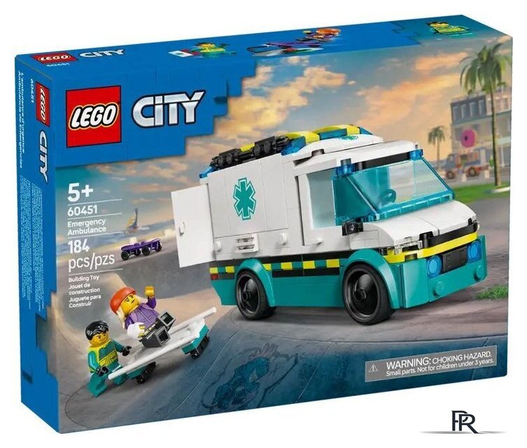 Конструктор LEGO City Скорая помощь 60451 - Изображение №1 — Интернет-магазин ПроЗаказ