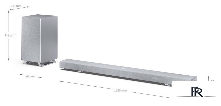 Саундбар Sharp HT-SBW55121 (серебристый) - Изображение №12 — Интернет-магазин ПроЗаказ