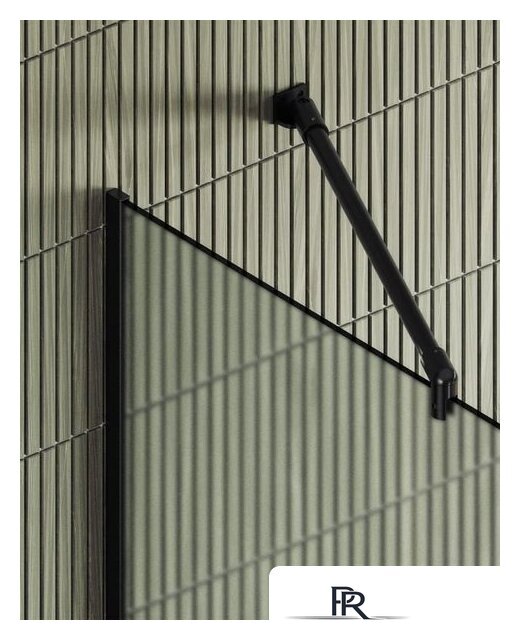 Душевая стенка MaybahGlass 195x79 MGD-700-6у (сатин стекло/черный) - Изображение №2 — Интернет-магазин ПроЗаказ