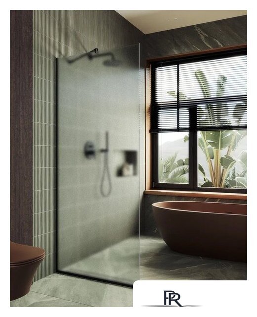 Душевая стенка MaybahGlass 195x79 MGD-700-6у (сатин стекло/черный) - Изображение №5 — Интернет-магазин ПроЗаказ