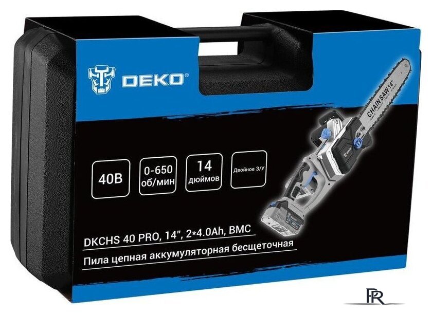 Аккумуляторная пила Deko DKCHS 40 PRO 084-2000 (с 2-мя АКБ, кейс) - Изображение №6 — Интернет-магазин ПроЗаказ