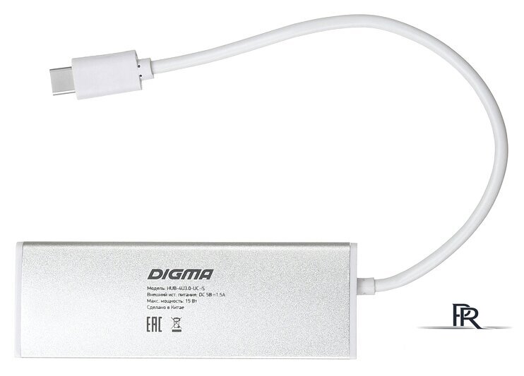 USB-хаб Digma HUB-4U3.0-UC-S - Изображение №4 — Интернет-магазин ПроЗаказ