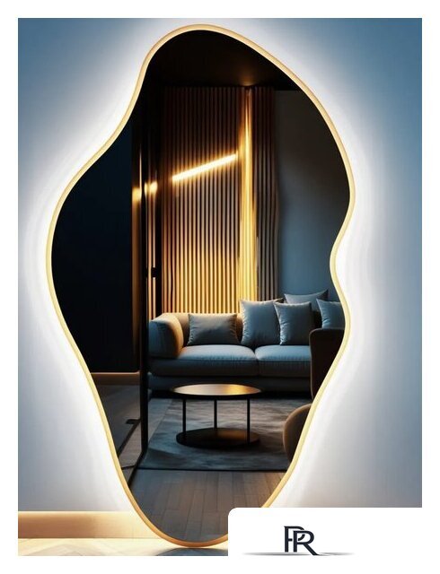 Зеркало с подсветкой  EMZE 45x77 LED.UV.NF.45.77.AUR.4K (золото с УФ-окантовкой и подсветкой) - Изображение №11 — Интернет-магазин ПроЗаказ