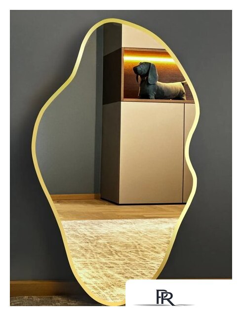 Зеркало с подсветкой  EMZE 45x77 LED.UV.NF.45.77.AUR.4K (золото с УФ-окантовкой и подсветкой) - Изображение №10 — Интернет-магазин ПроЗаказ