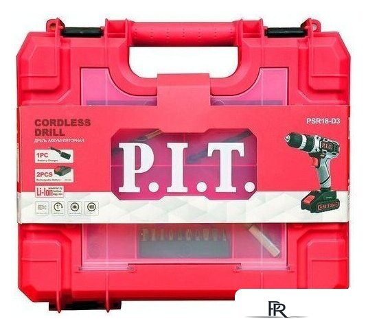 Дрель-шуруповерт P.I.T. PSR18-D3 (с 2-мя АКБ, кейс) - Изображение №2 — Интернет-магазин ПроЗаказ