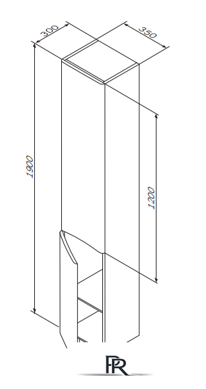  AM.PM Шкаф-пенал Like [M80CSR0356WG] - Изображение №2 — Интернет-магазин ПроЗаказ