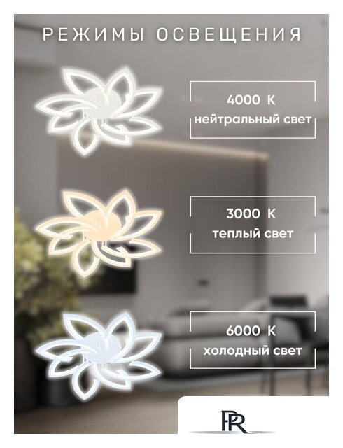 Припотолочная люстра Aitin Pro C9045/4+4 (белый) - Изображение №9 — Интернет-магазин ПроЗаказ