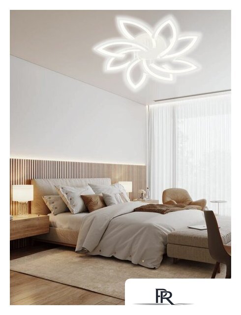 Припотолочная люстра Aitin Pro C9045/4+4 (белый) - Изображение №6 — Интернет-магазин ПроЗаказ