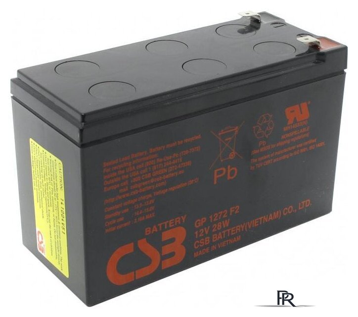 Аккумулятор для ИБП CSB Battery GP1272 28W F2 (12В/7.2 А·ч) - Изображение №2 — Интернет-магазин ПроЗаказ