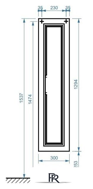  Belux Шкаф-полупенал София ПН 30 (1, белый глянцевый) - Изображение №4 — Интернет-магазин ПроЗаказ