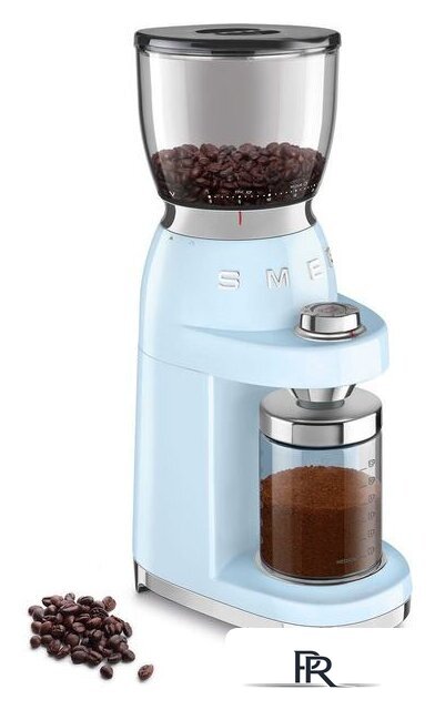 Электрическая кофемолка Smeg CGF01PBEU (пастельный голубой) - Изображение №2 — Интернет-магазин ПроЗаказ