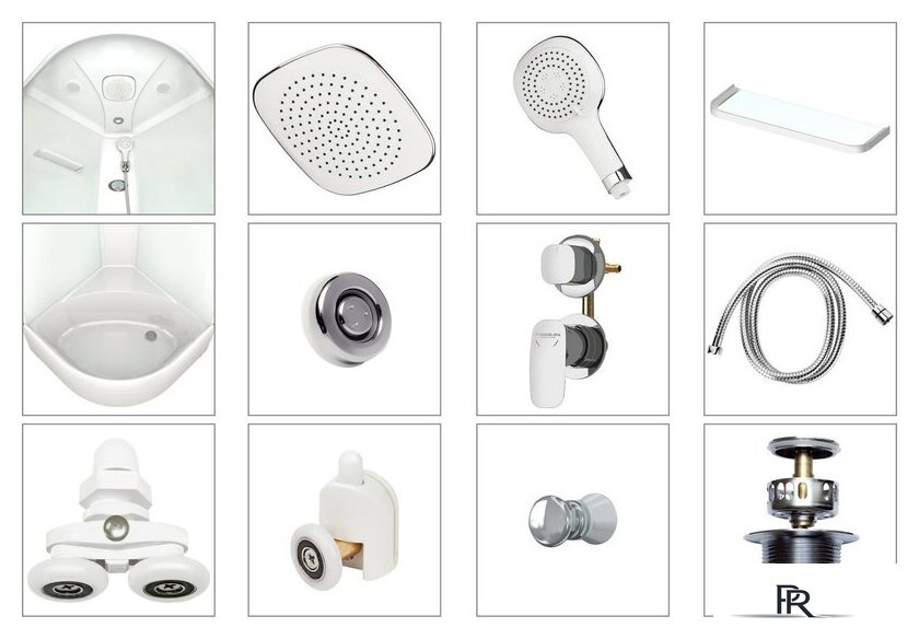 Душевая кабина Domani-Spa Delight Slim 88 High DS01DS88HWM00 - Изображение №5 — Интернет-магазин ПроЗаказ