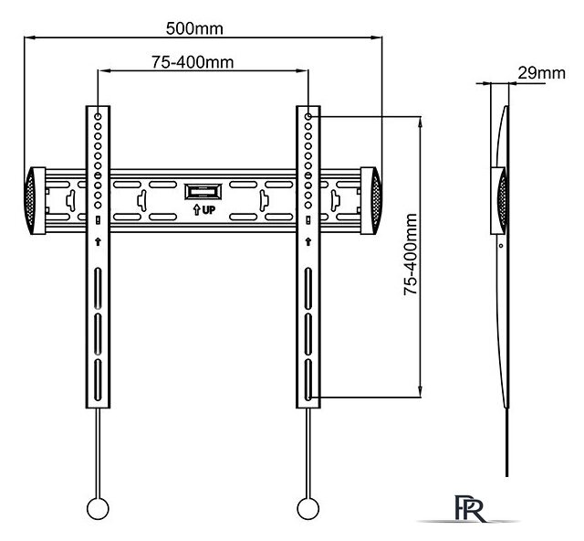 Кронштейн для телевизора Onkron FM5 - Изображение №4 — Интернет-магазин ПроЗаказ