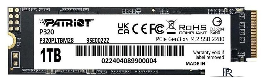 SSD Patriot P320 1TB P320P1TBM28 - Изображение №1 — Интернет-магазин ПроЗаказ