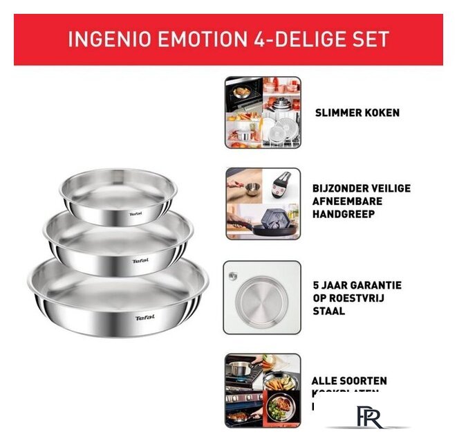 Набор сковород Tefal Ingenio Emotion L8968445 - Изображение №3 — Интернет-магазин ПроЗаказ