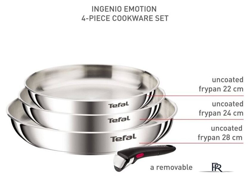 Набор сковород Tefal Ingenio Emotion L8968445 - Изображение №8 — Интернет-магазин ПроЗаказ